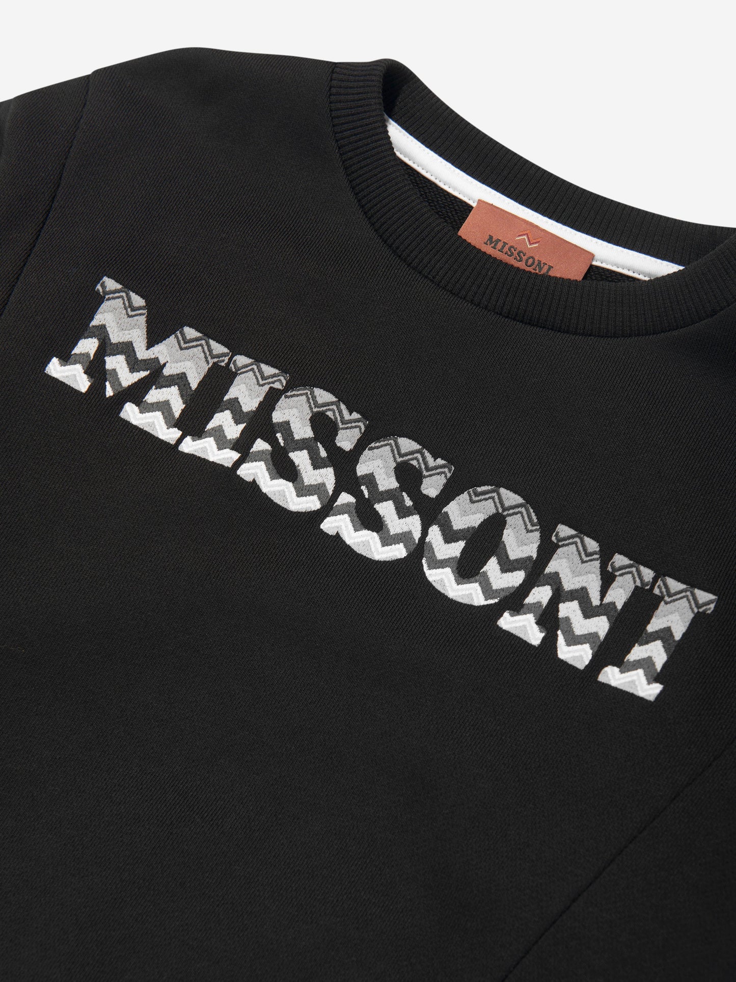 Missoni 男童黑色徽标运动衫