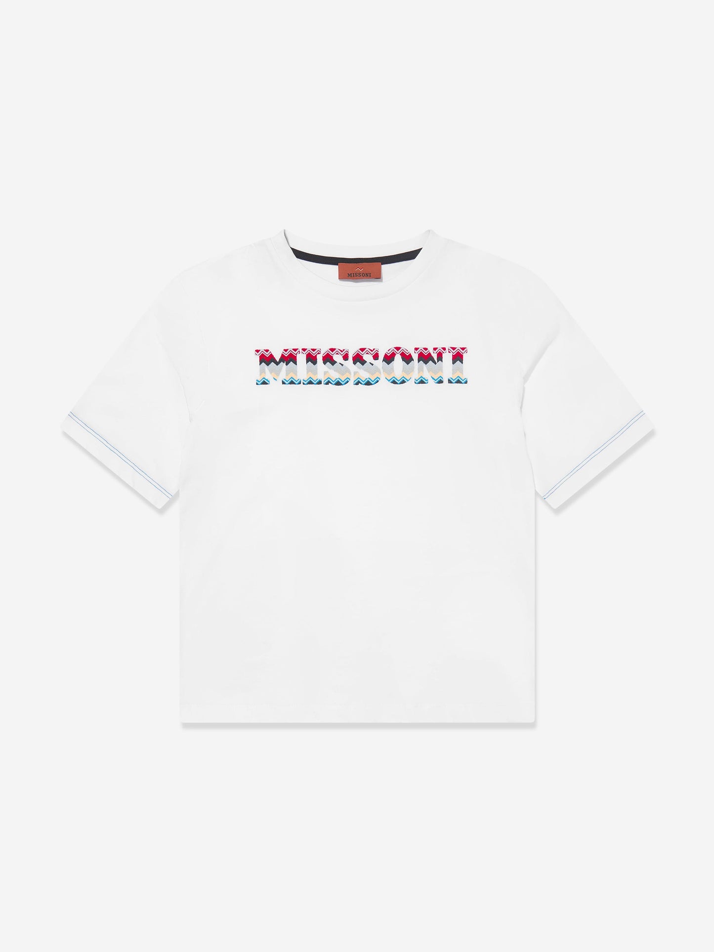 Missoni 男童白色徽标 T 恤