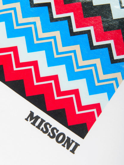 Missoni 男童锯齿形印花 T 恤（白色）