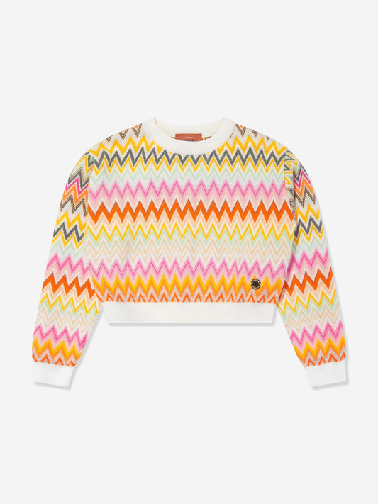 Missoni 女童羊毛锯齿形毛衣（多色）