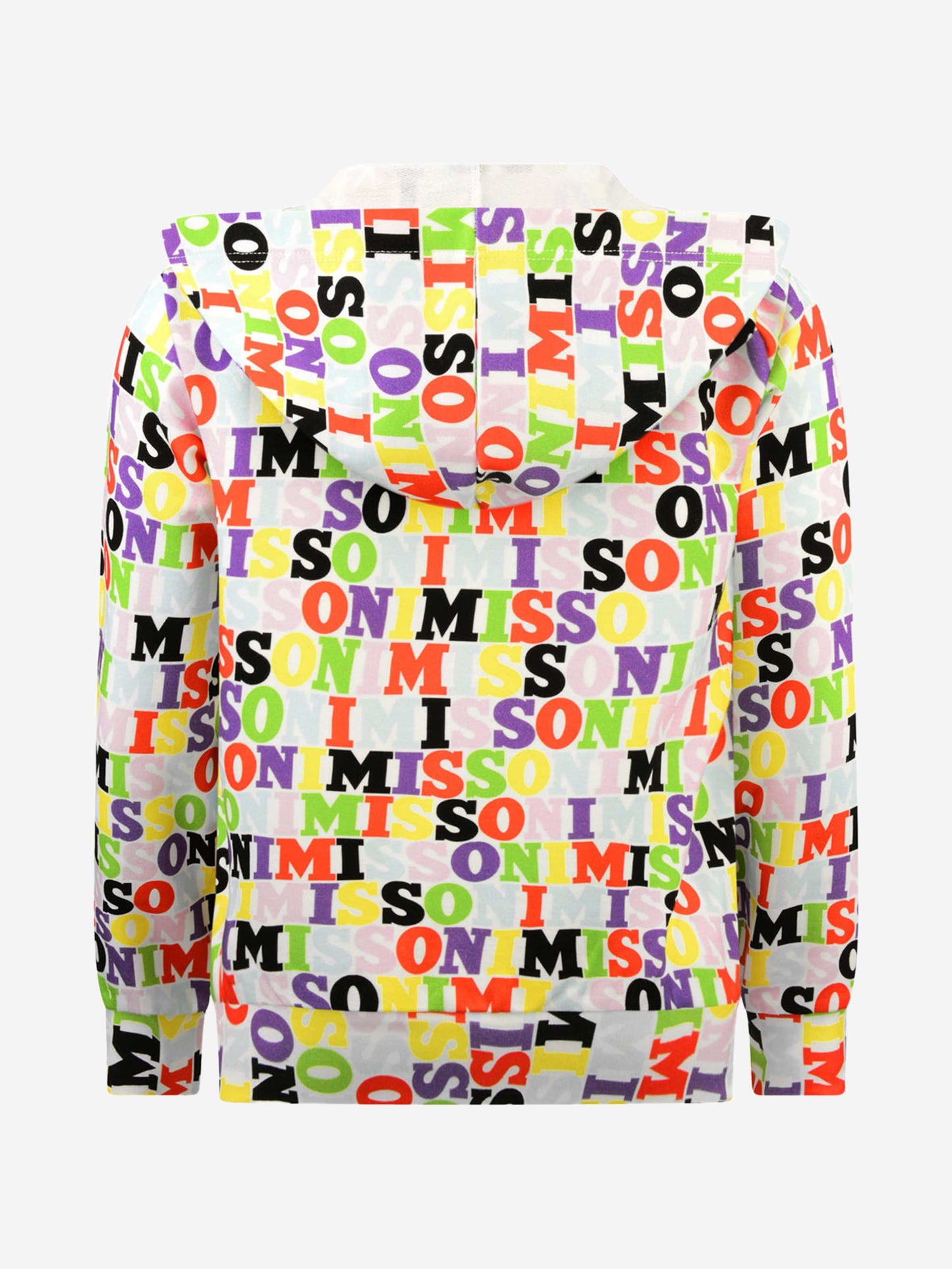 Missoni 女童徽标拉链上衣
