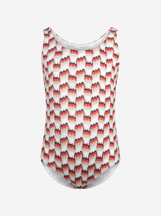 Missoni 女童图案泳衣