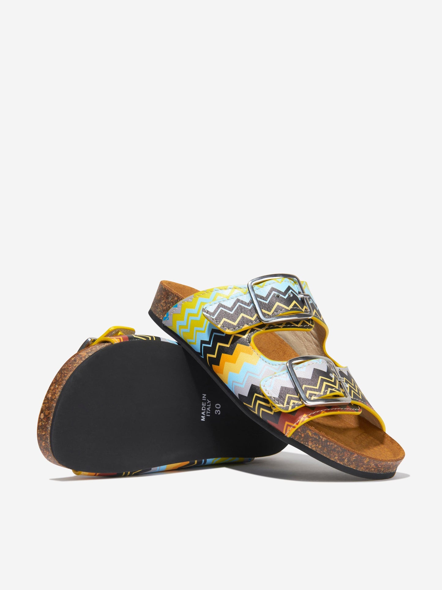 Missoni 男童多色皮革凉鞋