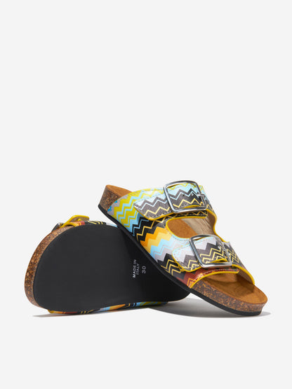 Missoni 男童多色皮革凉鞋