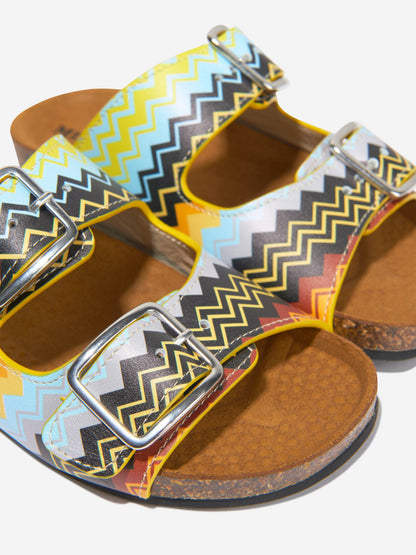 Missoni 男童多色皮革凉鞋