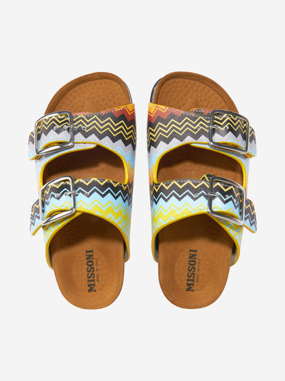 Missoni 男童多色皮革凉鞋