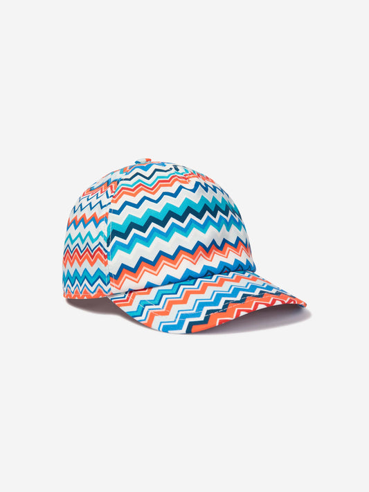 Missoni Kids 多色之字形帽子
