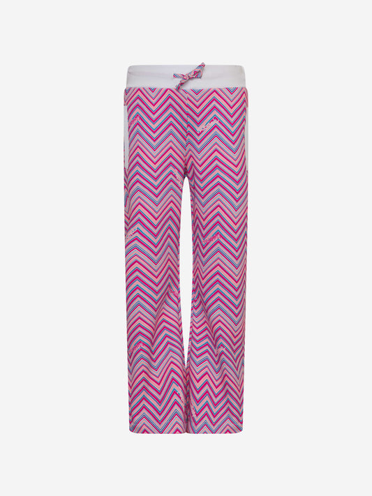 Missoni 女童之字形慢跑裤（粉色）
