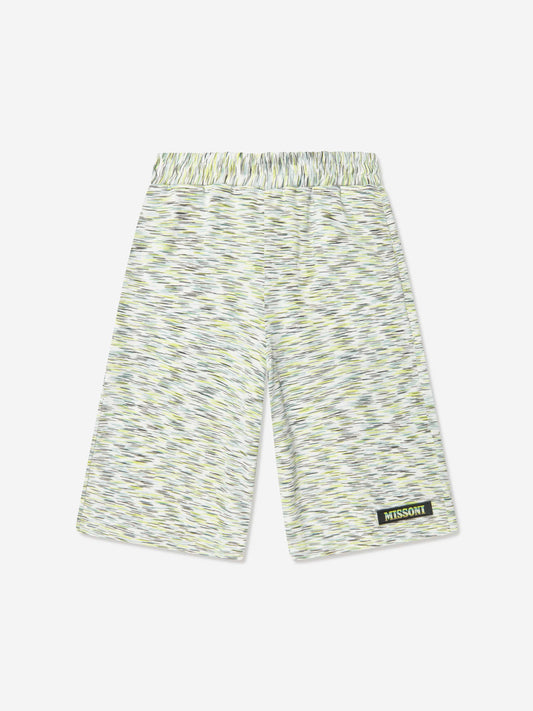 Missoni 男童绿色空间染色短裤
