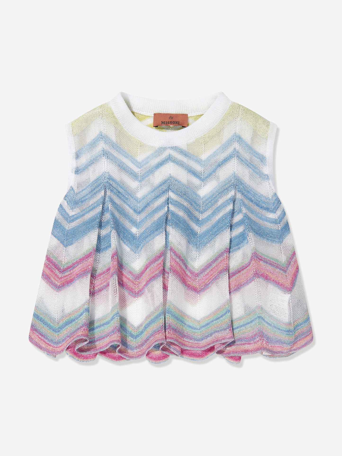 Missoni 女童锯齿形针织无袖上衣（多色）