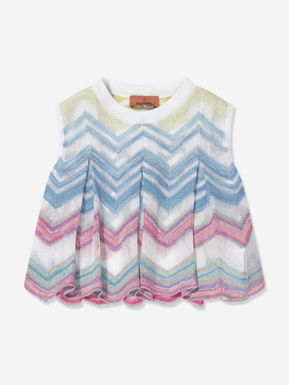 Missoni 女童锯齿形针织无袖上衣（多色）