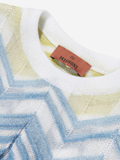 Missoni 女童锯齿形针织无袖上衣（多色）