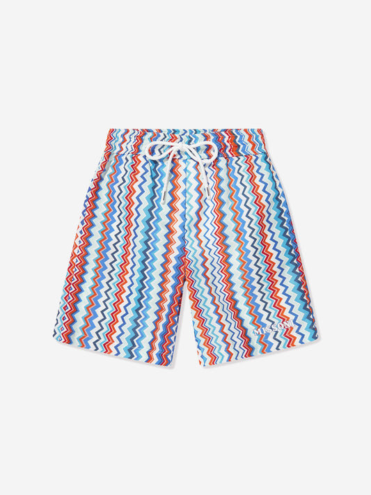 Missoni 男童之字形游泳短裤（蓝色）