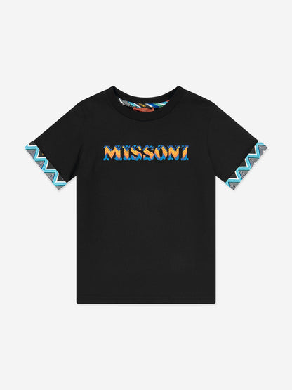 Boys Logo T-Shirt in Black