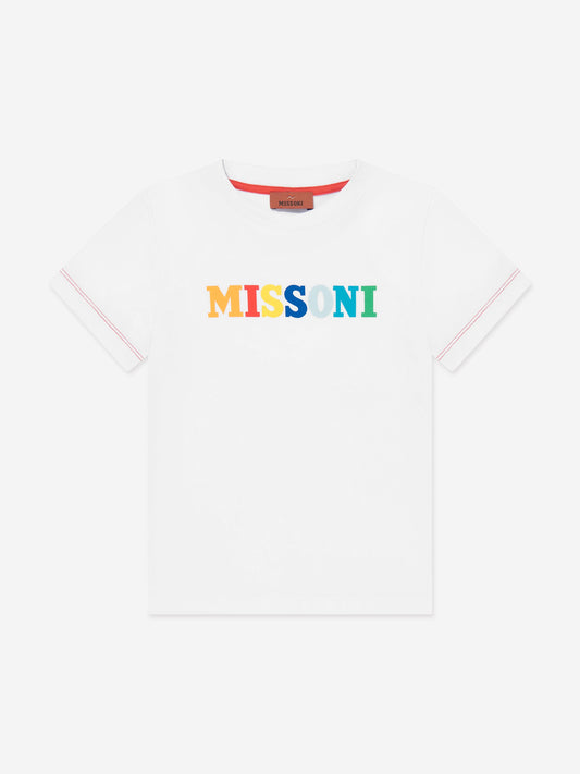 Boys Logo T-Shirt in White