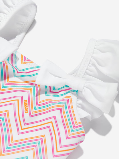 Baby Girls Zigzag Swimsuit in Multicolour