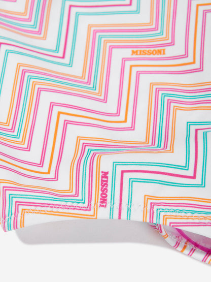 Baby Girls Zigzag Swimsuit in Multicolour