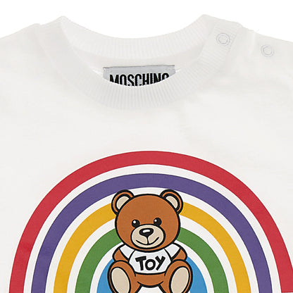 Baby Boys & Girls White Logo T-Shirt