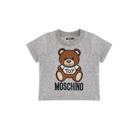 Baby Boys & Girls Grey Logo T-Shirt