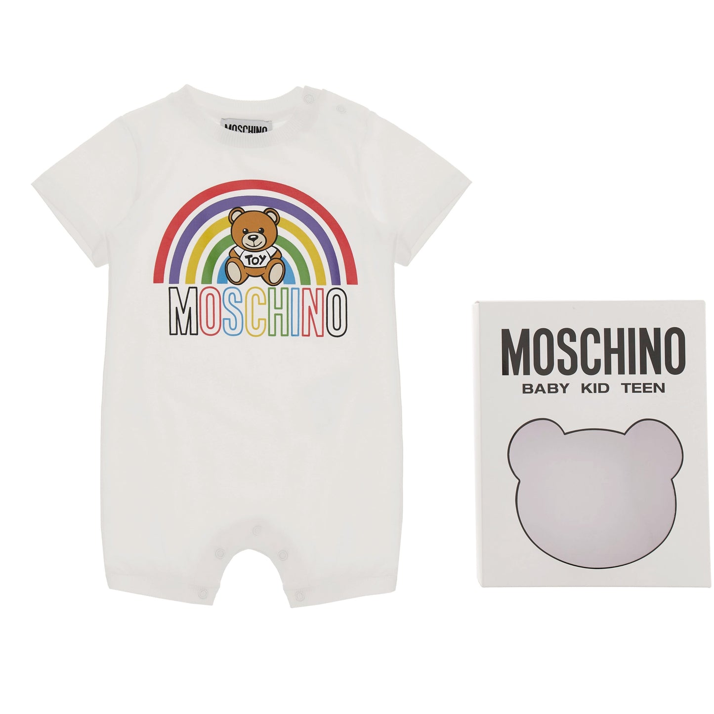 Baby Boy & Girls White Babysuit