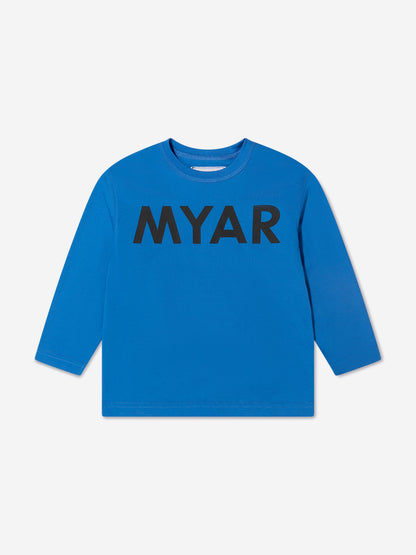 Myar 儿童长袖徽标 T 恤