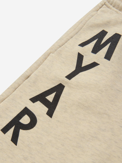 Myar 男童米色棉质徽标短裤
