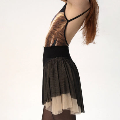 女士黑色芭蕾舞短裙(PSK/Magpie - Pannier Skirt)