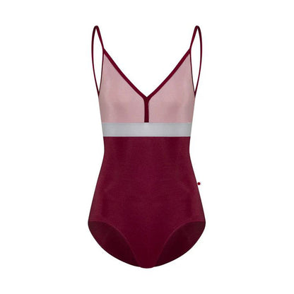 女士深红色"Zoe/N-Burgundy/N-Magic/N-Sterling/N-Burgundy"芭蕾舞连体衣