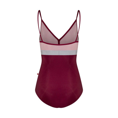 女士深红色"Zoe/N-Burgundy/N-Magic/N-Sterling/N-Burgundy"芭蕾舞连体衣