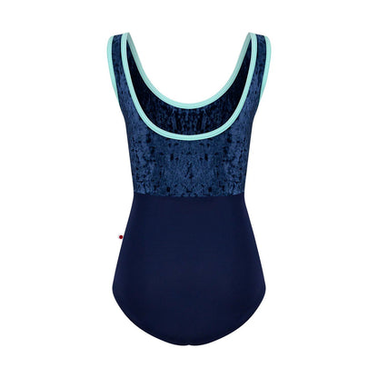 女童深蓝色"Anna/T-Cosmo/CV-Dark Blue/T-Frozen"芭蕾舞连体衣