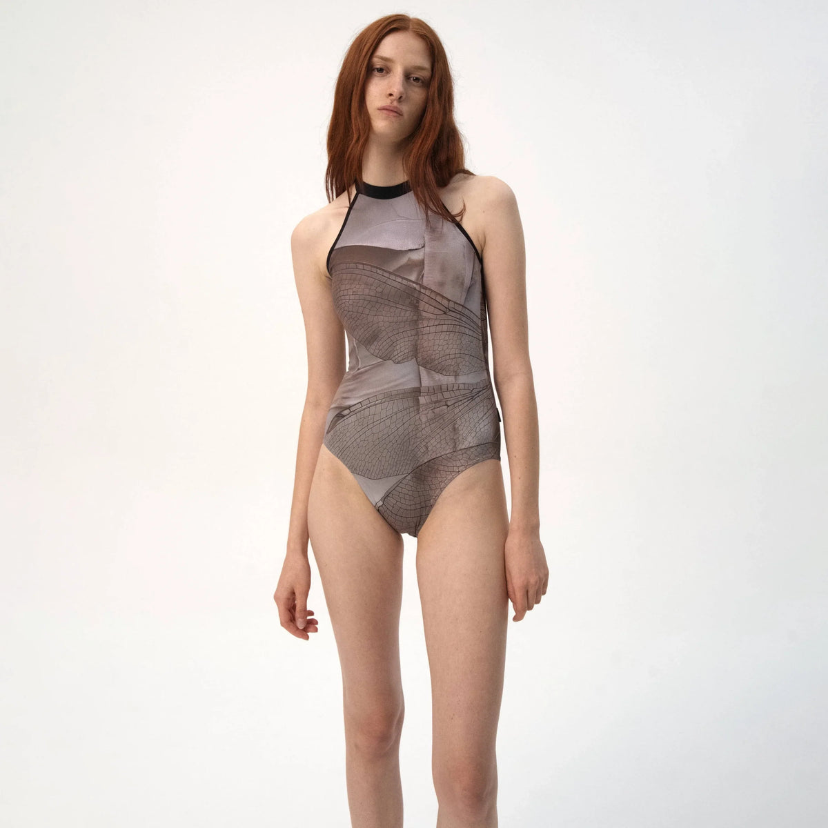 女士棕色芭蕾舞连体衣(R7_26.6/Mayfly - Halter)