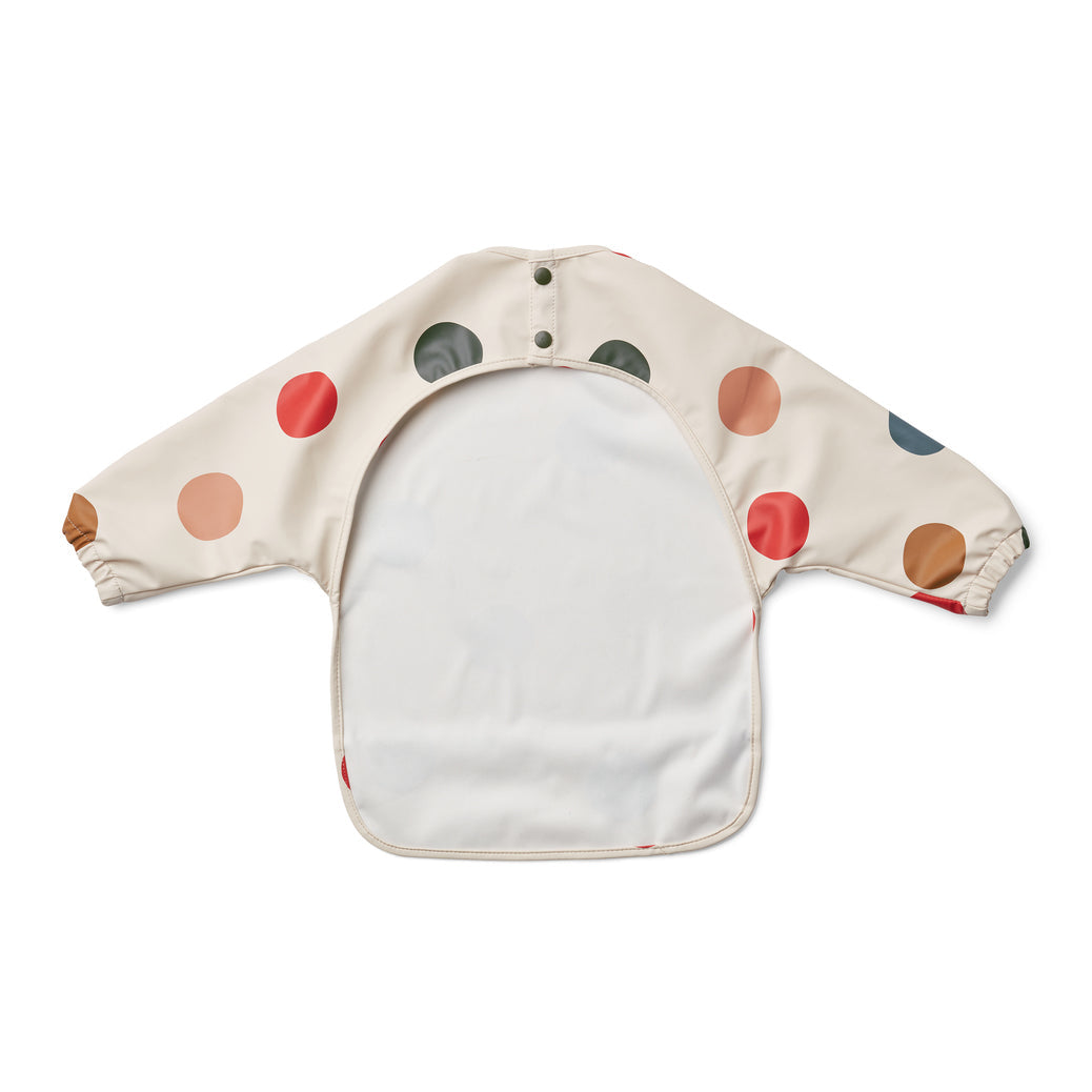 婴儿彩色圆点披肩围兜