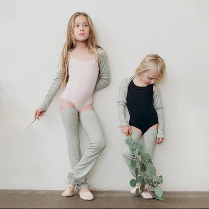 女童浅绿色芭蕾舞护腿(Morning - KIDS leg warmers)