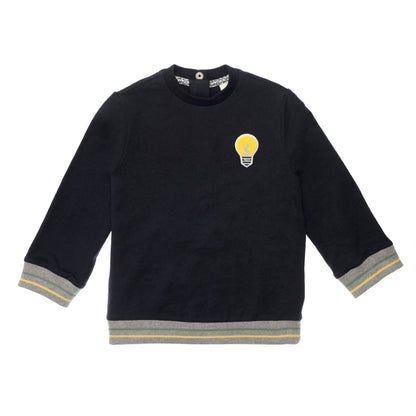 Baby Boys Navy Blue Lightbulb Printed Tracksuit