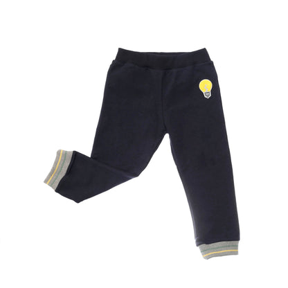 Baby Boys Navy Blue Lightbulb Printed Tracksuit
