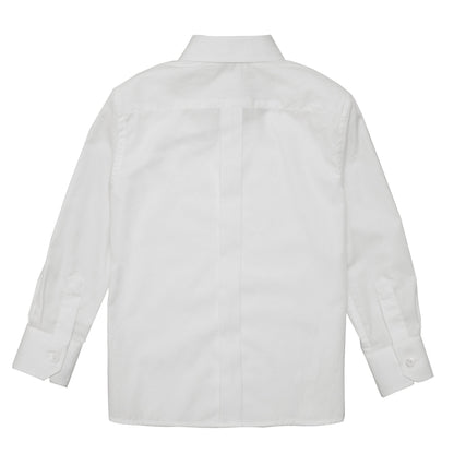 Boys White Peter Pan Collar Cotton Shirt