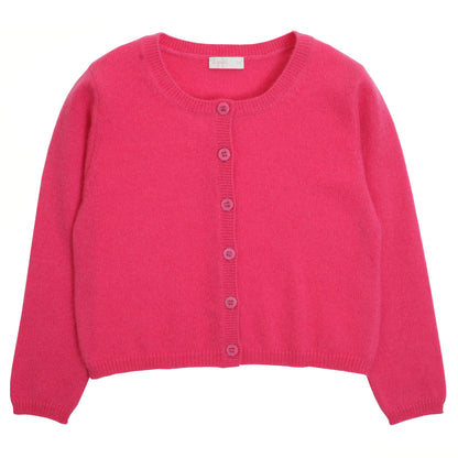 Girls Orchid Pink Cashmere Cardigan