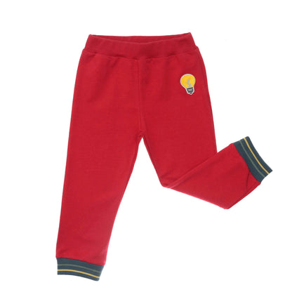 Baby Boys Red Lightbulb Printed Tracksuit