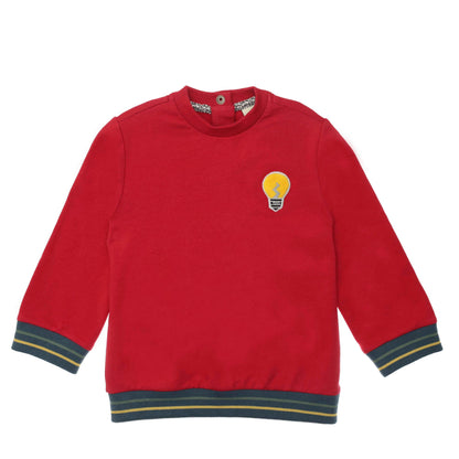 Baby Boys Red Lightbulb Printed Tracksuit