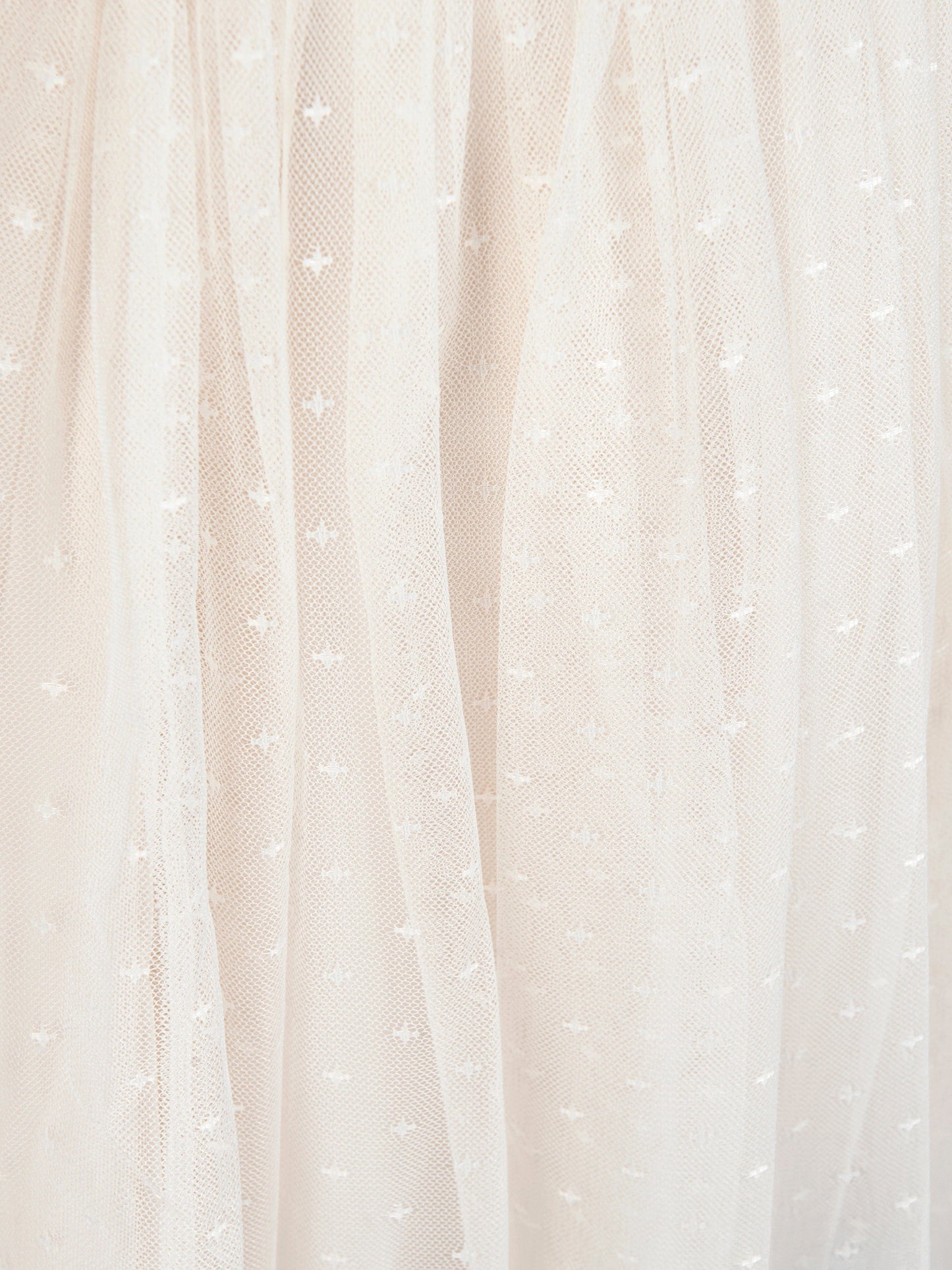 Needle & Thread 女童 Mila Gloss 奶油色紧身连衣裙