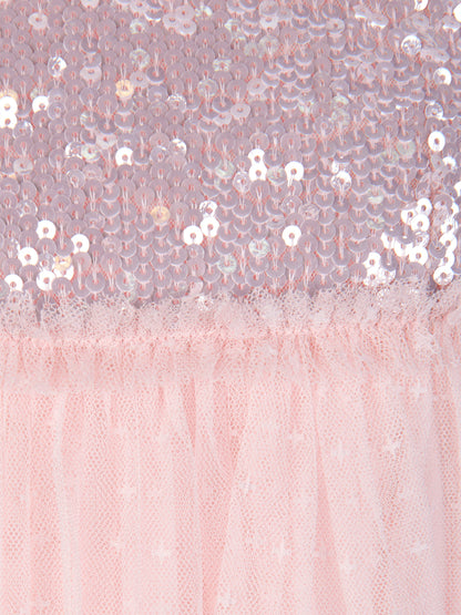 Needle & Thread 女童 Mila Gloss 紧身连衣裙（粉色）