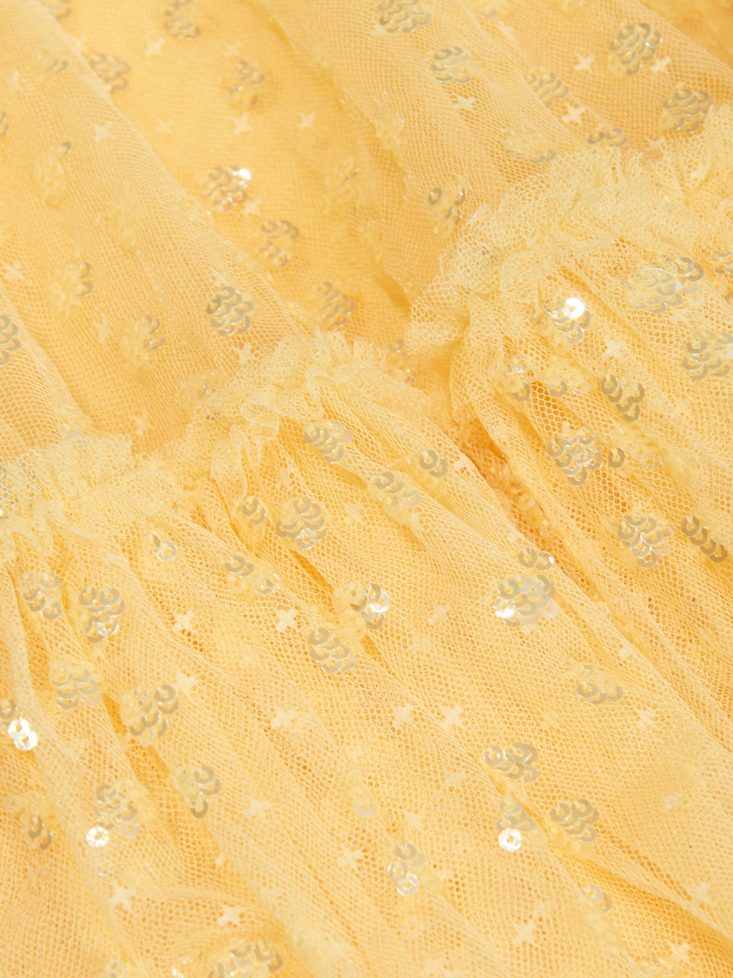 Needle & Thread 女童黄色雨滴亮片连衣裙