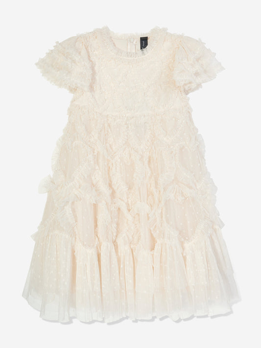 Needle & Thread 女童 Amorette 象牙色连衣裙