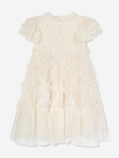 Needle & Thread 女童 Amorette 象牙色连衣裙