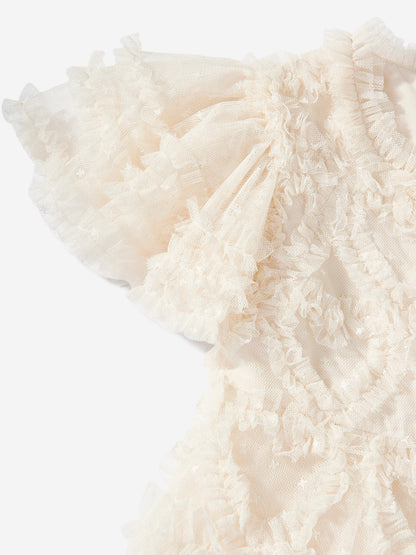 Needle & Thread 女童 Amorette 象牙色连衣裙