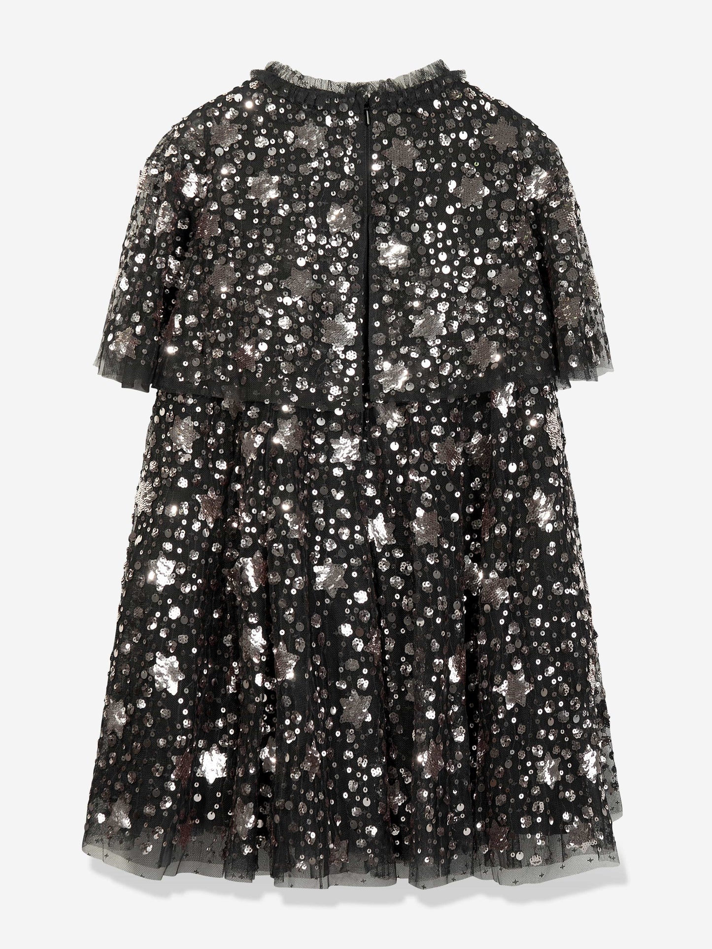 Needle & Thread Girls Shooting Stars Dress in Black