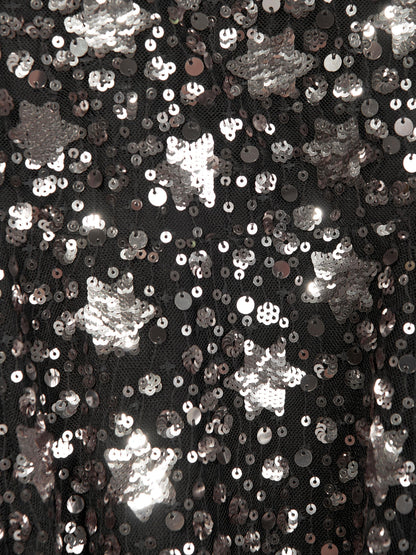 Needle & Thread Girls Shooting Stars Dress in Black