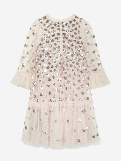 Needle & Thread Girls Glisten Tulle Dress in Pink