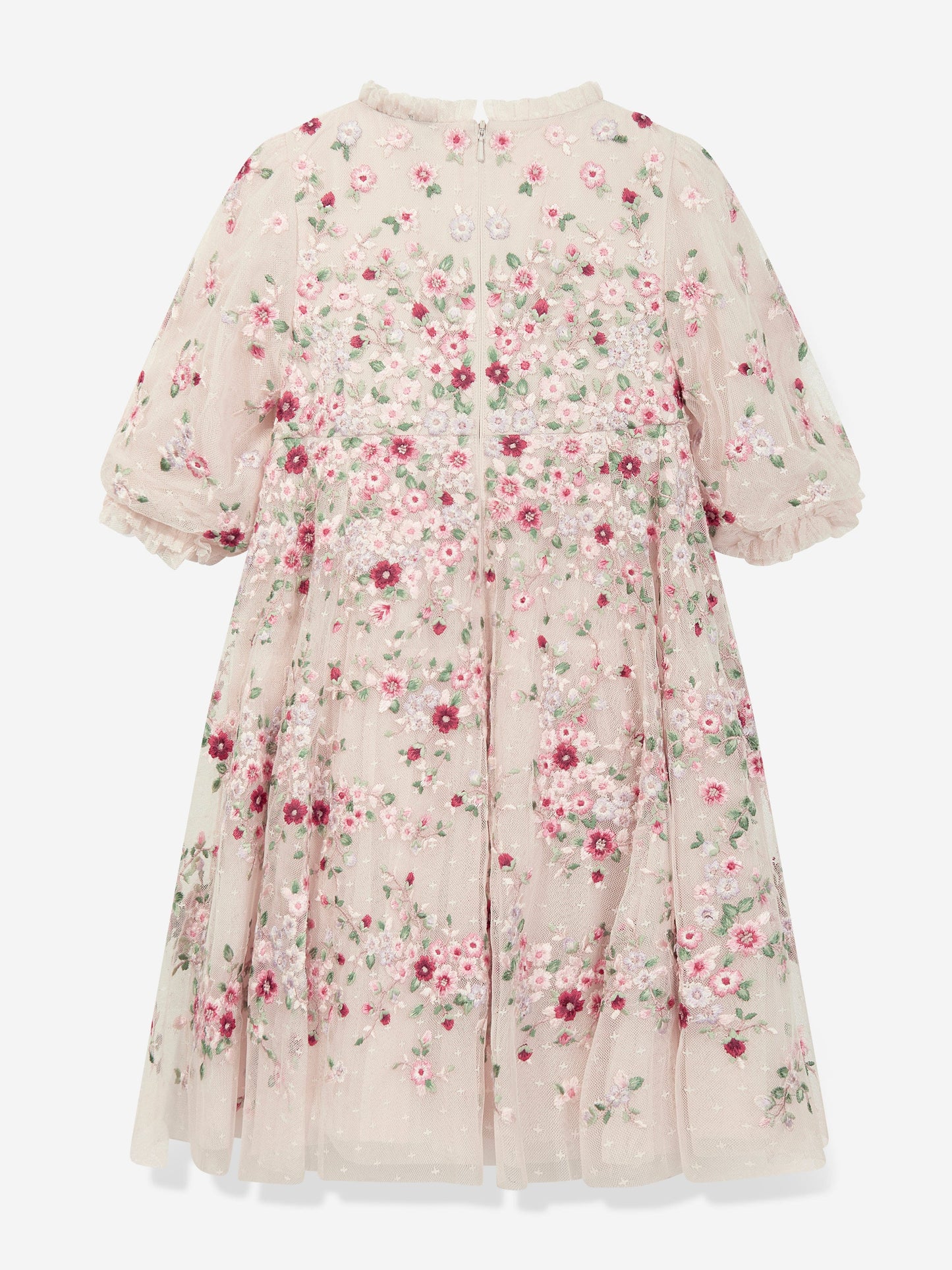 Needle & Thread Girls Lunaria Wreath Dress in Multicolour