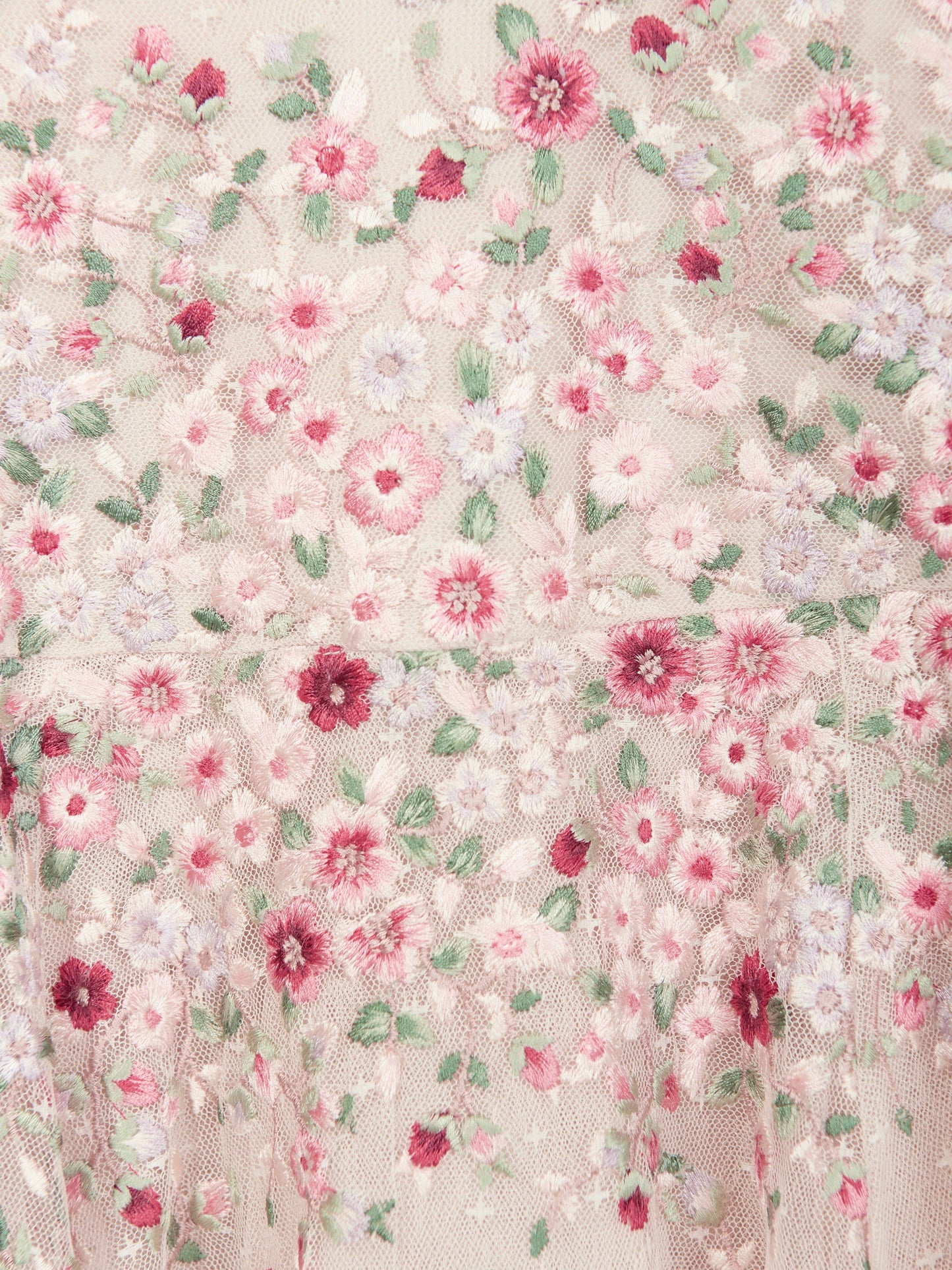Needle & Thread Girls Lunaria Wreath Dress in Multicolour